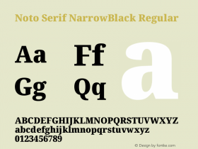 Noto Serif NarrowBlack