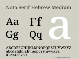 Noto Serif Hebrew