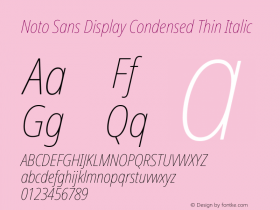 Noto Sans Display Condensed