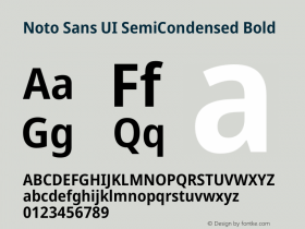 Noto Sans UI SemiCondensed