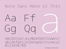 Noto Sans Mono UI