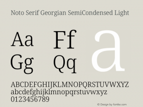 Noto Serif Georgian SemiCondensed