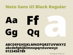 Noto Sans UI Black