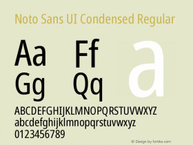 Noto Sans UI Condensed