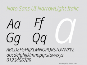 Noto Sans UI NarrowLight