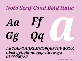 Noto Serif Cond