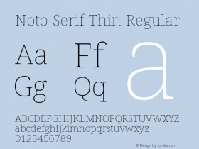 Noto Serif Thin