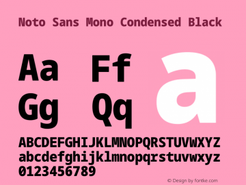 Noto Sans Mono Condensed