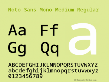 Noto Sans Mono Medium