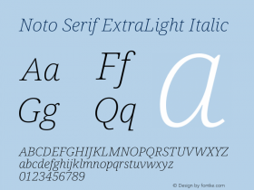 Noto Serif ExtraLight