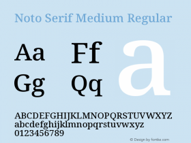 Noto Serif Medium