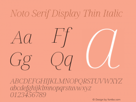 Noto Serif Display Thin