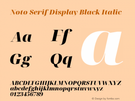 Noto Serif Display Black