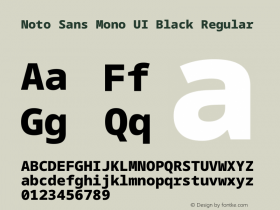 Noto Sans Mono UI Black