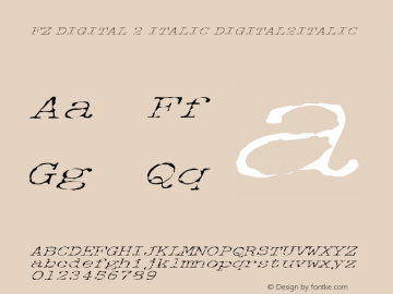 FZ DIGITAL 2 ITALIC