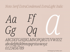 Noto Serif ExtraCondensed