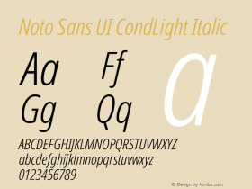 Noto Sans UI CondLight