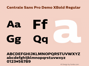 Centrale Sans Pro XBold