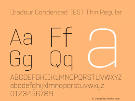 Oradour Condensed TEST Thin