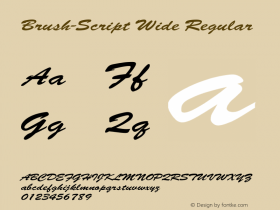 Brush-Script Wide