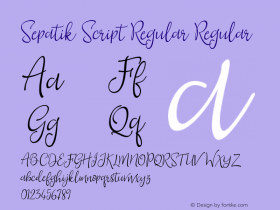Sepatik Script Regular