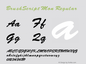 BrushScript Mon