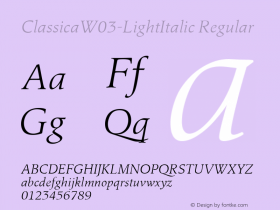 Classica-LightItalic