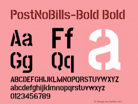 PostNoBills-Bold