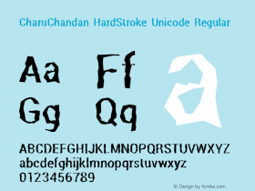 CharuChandan HardStroke Unicode