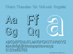 Charu Chandan 3D Unicode