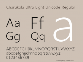 Charukola Ultra Light Unicode