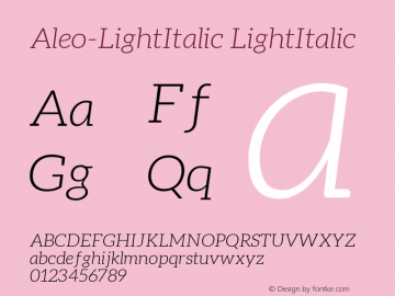 Aleo-LightItalic