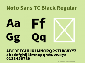 Noto Sans TC Black