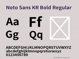 Noto Sans KR Bold