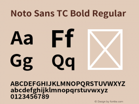 Noto Sans TC Bold