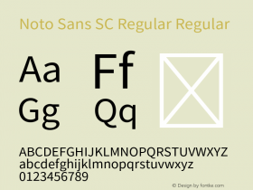 Noto Sans SC Regular