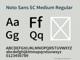 Noto Sans SC Medium