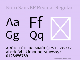 Noto Sans KR Regular