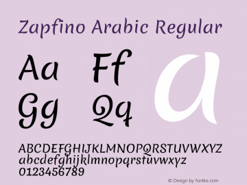 Zapfino Arabic