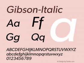 Gibson-Italic