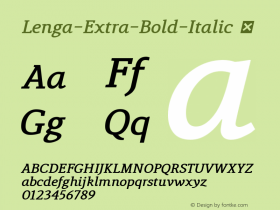 Lenga-Extra-Bold-Italic