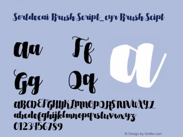 Sortdecai Brush Script_cyr