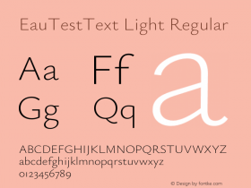 EauTestText Light