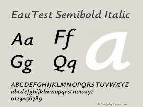 EauTest Semibold