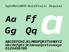 SykeMono-BoldItalic