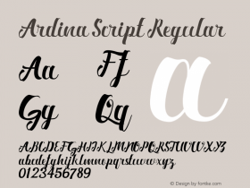 Ardina Script