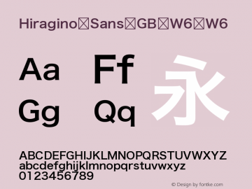 Hiragino Sans GB W6