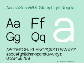 AustralSans-StampLight