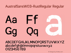 AustralSans-RustRegular