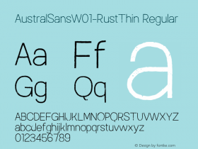 AustralSans-RustThin